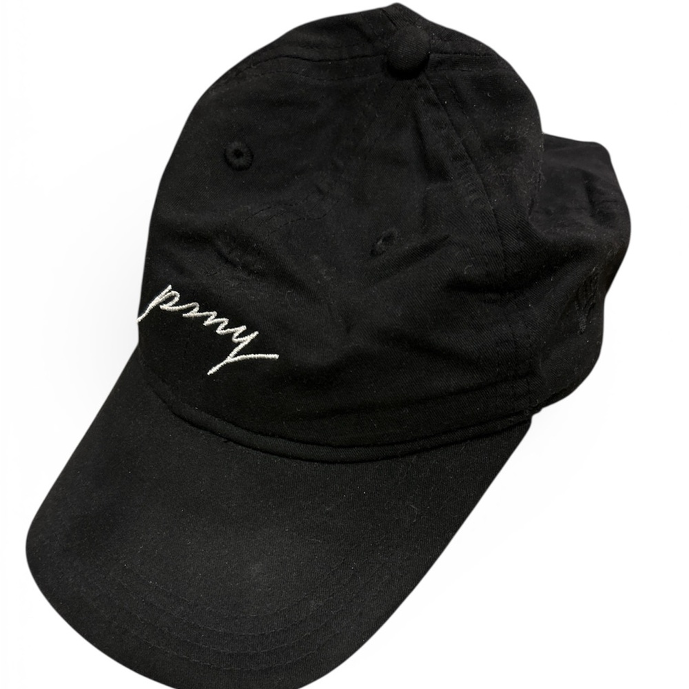 Public School New York Black Embroidered Script Dad Hat